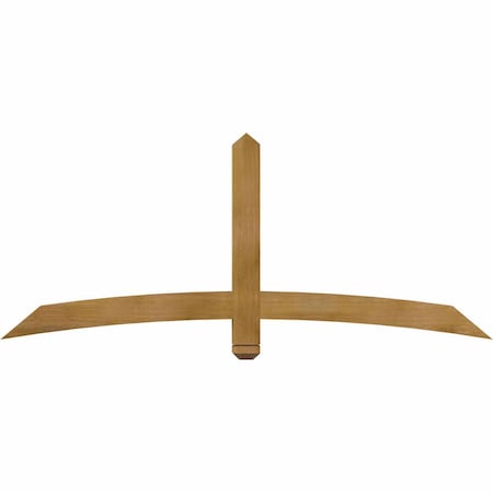 Ekena Millwork Bellingham Rough Sawn Timber Gable Bracket, Western Red Cedar, 72"W x 30"H x 4"D x 4"F, 10/12 Pitch GBW072X30X0404BEL00RWR